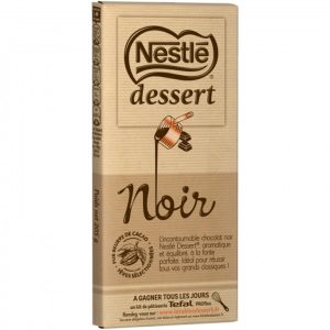 Chocolat noir Nestlé dessert 205G