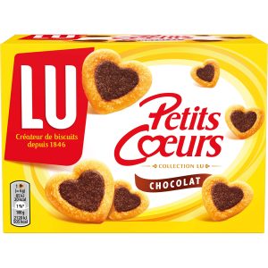 Biscuits Chocolat Petits Cœurs LU 125G