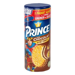 Biscuits fourrés au chocolat au blé complet Prince 300G
