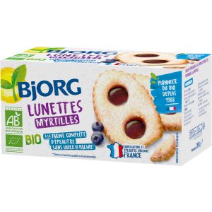 Biscuits Lunettes Myrtille 200G Bjorg