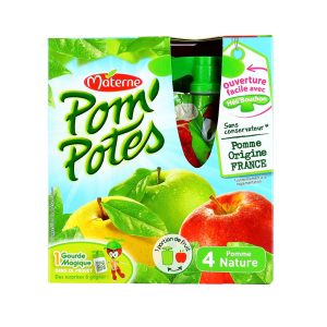 Pom'potes Pomme nature 4x90G